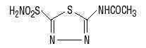 Diamox Sequels Chemical Structure